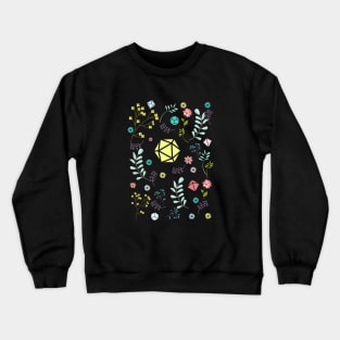 Flowers and Dice Set Crewneck Sweatshirt